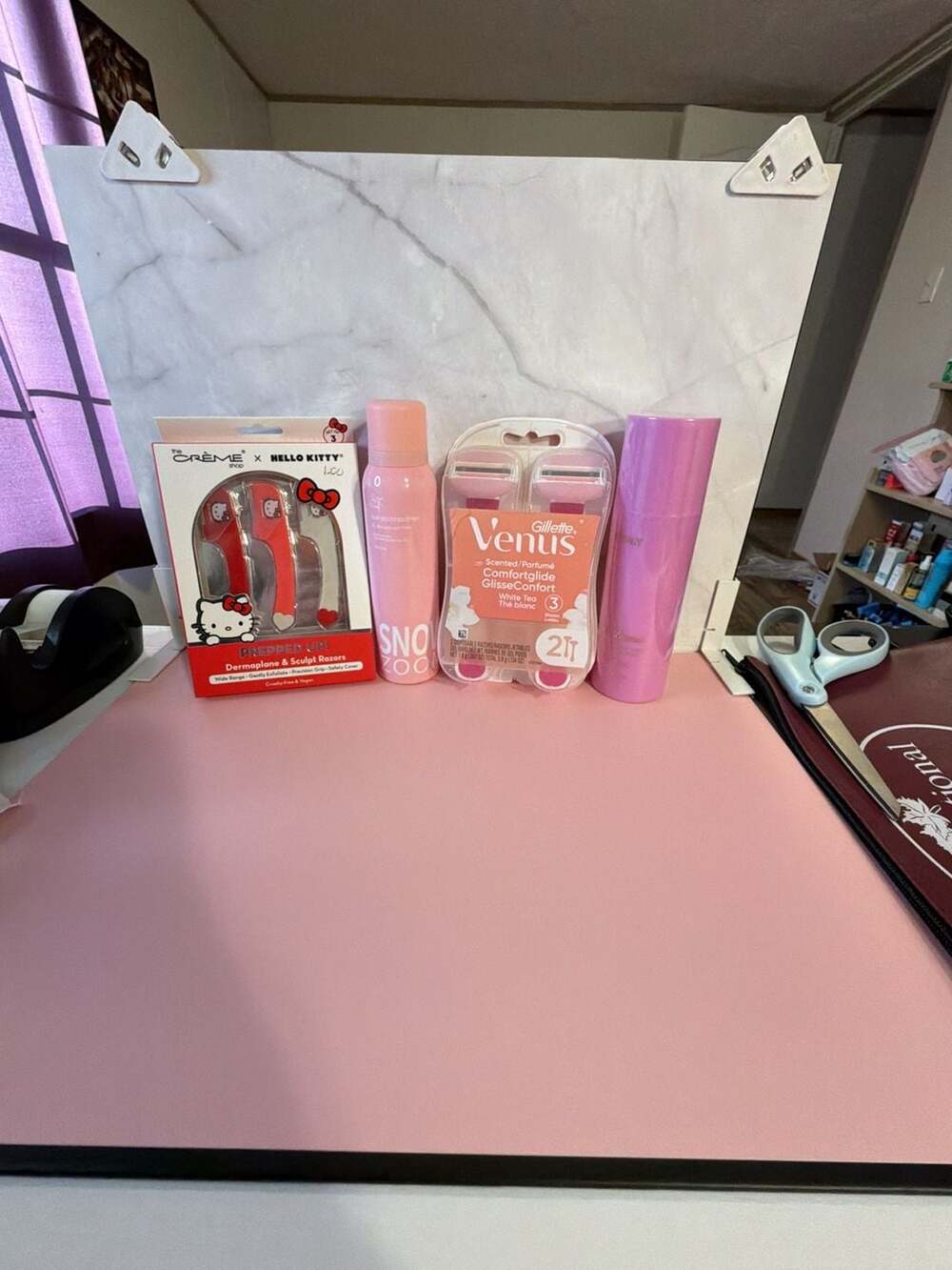 Beauty Care Bundle: The Crème Shop Hello Kitty Razors, Gillette Venus Razors, an